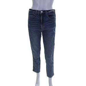 McGuire Womens Cotton Camouflage Striped Button Straight Jeans Blue Size EUR 29